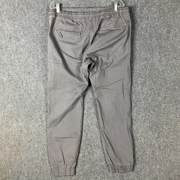 Rail Joggers Men's Large Gray Stretch Athletic Cotton Blend Adults Drawstring L - Picture 6 of 9